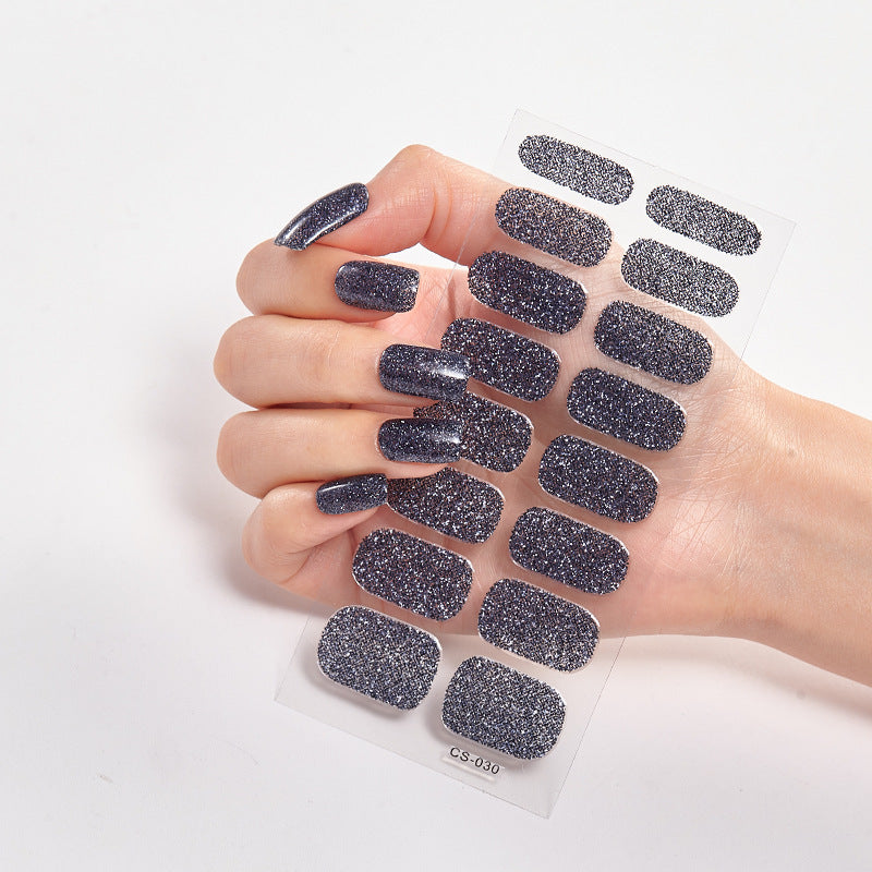 Solid Color 16 Small Stickers Nail Stickers Simple Nail Stickers