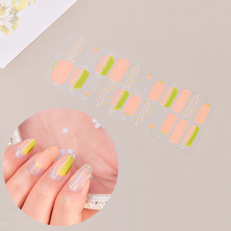 Nail Stickers Full Stickers Rainbow Cute Nail Stickers