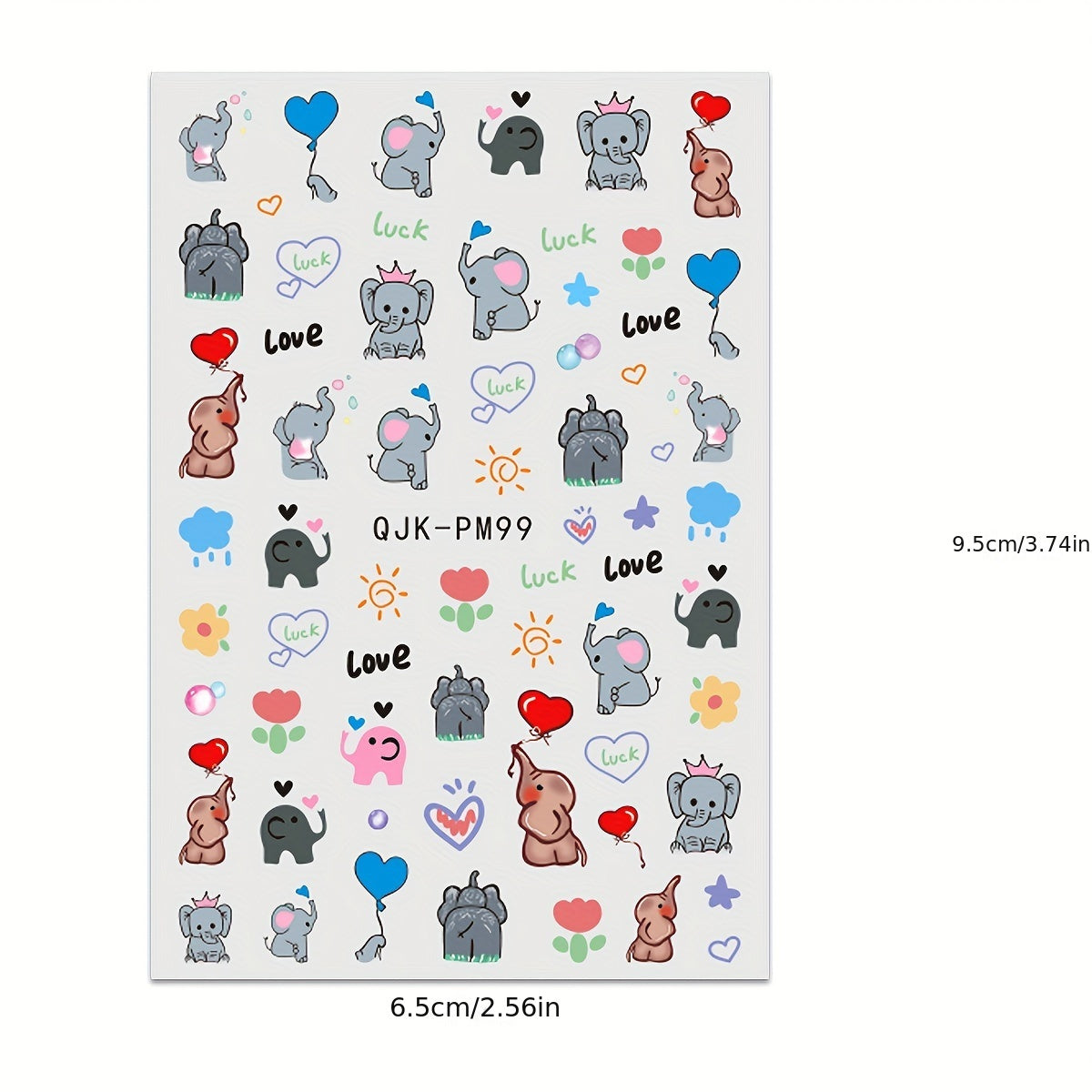 8pcs Adorable Cartoon Animal Nail Art Stickers - 3D Self-Adhesive Decals for Acrylic Nails, Sparkle Finish, Easy Apply & Remove - Perfect for Women and Girls, Nail Stickers