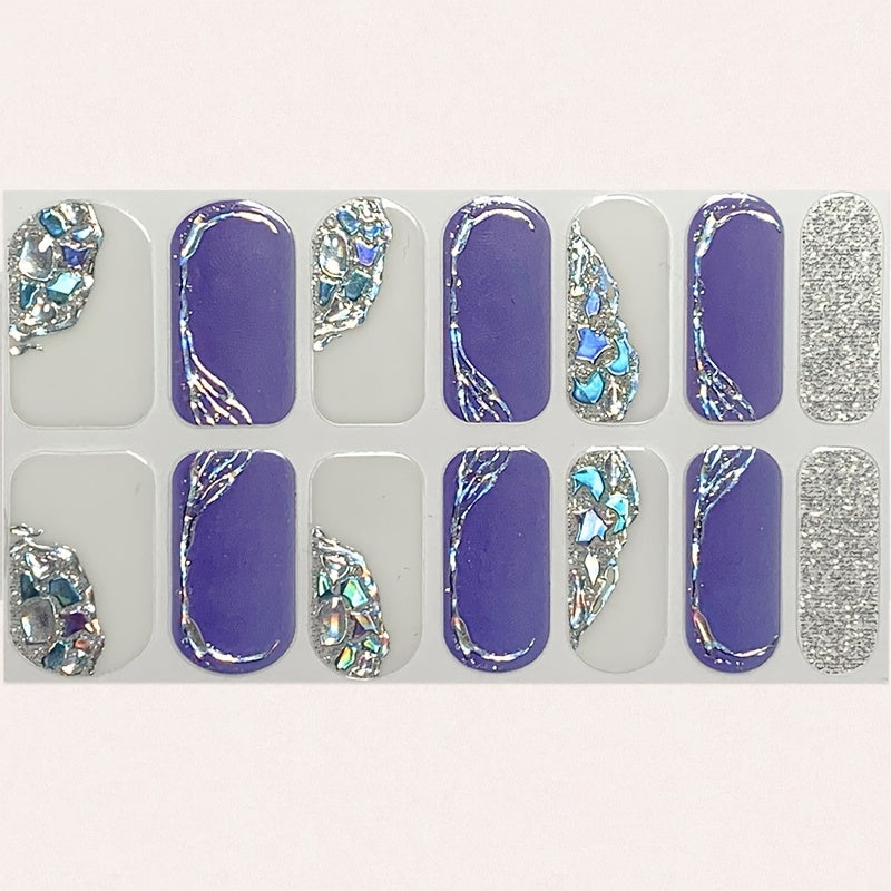 Spring Summer Nail Wraps With Design Self Adhesive Full Cover Nail Decals Art Nail Polish Stickers False Nail Decals Manicure Stickers For Girls Women